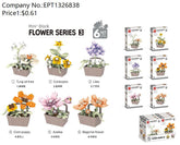 Display box flower basket potted blocks 6 small boxes